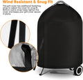 Icover Grill Cover for Weber 22 Inch Charcoal Kettle- Heavy Duty Waterproof BBQ Cover for Weber Char-Broil 22 Inch Charcoal Kettle Grills