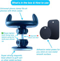 Magnetic Phone Holder Mount for Golf Cart [Upgraded Metal Joint], Magnetic Golf Cart Phone Holder [Big Phones & Thick Cases Friendly] Compatible