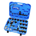 JIFETOR Radiator Pressure Leakage Tester Vacuum Cooling System Purge Coolant Refill Tool Kit 28PCS Universal Automotive Water Tank Leak Test