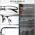 Reading Glasses for Men, 2.5 Blue Light Blocking Reading Glasses Metal Readers