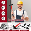 Door Hinge Adjustment Tool Set,4 Size with Replacement Rounds-Hinge Gap Adjusting Wrench,Durable Steel Construction Door Hinge Repair Spanner
