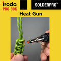 IRODA SOLDERPRO 90K Butane Soldering Iron Kit â 9 Piece Kit 3-In-1 Heat Tool (25â80W) Self-Igniting, Adjustable Flame, 17S Heat-Up, 53-Min