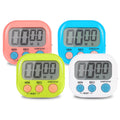 4-Piece Multi-Function Electronic Timer, Learning Management, Suitable for Kitchen, Study, Work, Exercise Training, Outdoor Activities(Not