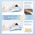 Pain Relief Cervical Pillow for Neck Support,Adjustable Ergonomic Pillow Cozy Sleeping,Odorless Orthopedic Memory Foam Pillows,Contour Bed Pillow
