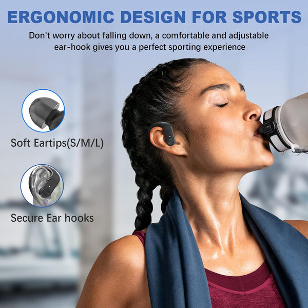 Wireless Earbuds 40H Playtime 8H Continuous Playtime Bluetooth Ear Buds, IPX6 Waterproof Stereo Sound Bluetooth Wireless Headphones with