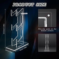 FYY Game Controller Holder 3 Tiers - Universal Dual Stand and Headphone Holder, Acrylic Clear Display Compatible with Nintendo Switch, Xbox, PS5,