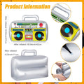 2 Pieces Inflatable Radio Boombox Inflatable Mobile Phone Props for 80S 90S Party Decorations Hip Hop Theme Birthdays Party Supplies