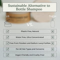 Shampoo Bar | Peppermint + Eucalyptus | Eco-Friendly Shampoo with Travel Container | Natural Salon Quality, Zero Waste & Plastic Free