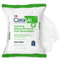 Cerave Hydrating Facial Cleansing Makeup Remover Wipes, Plant Based Face Wipes, Biodegradable in Home Compost, Face Wash Cloth, Suitable for
