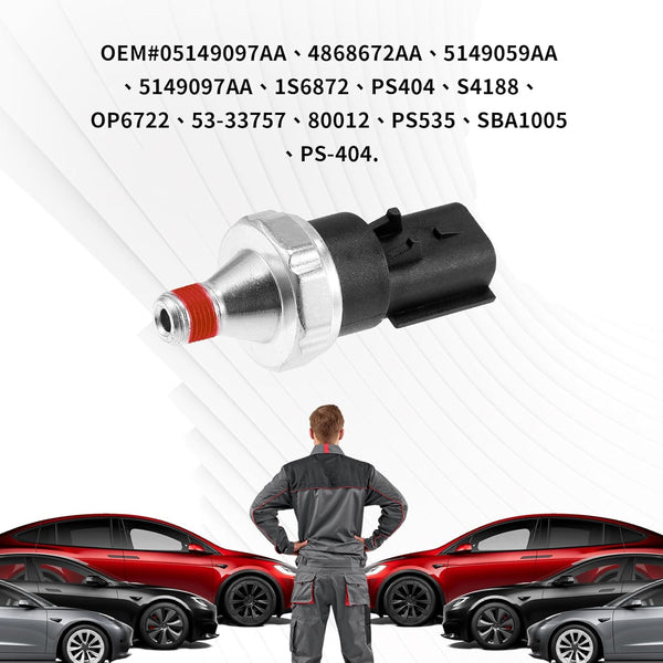 Oil Pressure Switch Sensor Oil Sending Unit 5149098AA 4868672AA 4608303AB 12611500893 Oil Pressure Sensor Compatible with J-Eep Chrysler Aspen