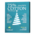 75% Cotton 25% Linen Paper, 85Gsm Inkjet Printing Paper, 8.5"X11" White Color Resume Paper,100 Sheets Won'T Get Wet Cotton Paper
