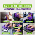 Screen Mom Screen Cleaner Spray and Microfiber Cloth 16Oz Screen Cleaner Spray and Wipe for TV, Laptop, Computer, Phone, Ipad, Car Screen Cleaning