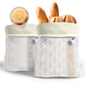 Nectar & Nest Reusable Bread Bags for Homemade Bread (2 Pack) - XL Cotton Beeswax Bags, Sourdough Bag, Beeswax Bag, Sourdough Storage