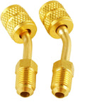 Wadoy R410A Adapter for Mini Split HVAC System 5/16" Female Quick Couplers X 1/4" Male Flare