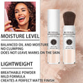 Sunscreen Setting Powder SPF 35, Mineral Brush Powder for Face & Scalp, Oil Control Natural Matte Finish Loose Powder Translucent Lasting