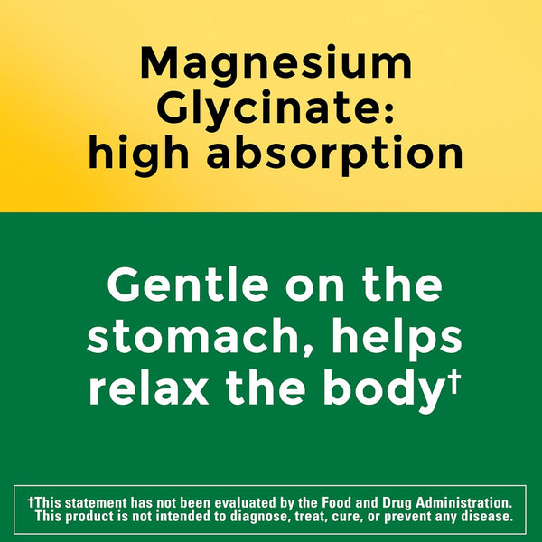 Nature Made High Absorption Magnesium Glycinate Gummies 100 Mg per Serving, Muscle, Nerve, Bone and Heart Support, Magnesium Supplement, 40