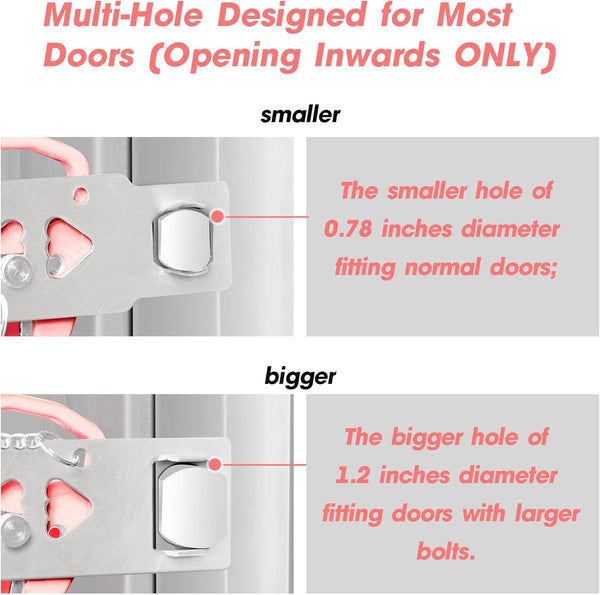 Acemining Portable Security Door Locker Travel Lockdown Locks for Additional Safety and Privacy Perfect for Traveling Hotel Home Apartment