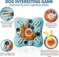 Interactive Dog Treat Puzzle Toys for IQ Training & Mental Stimulating,Fun Slow Feeder,Large Medium Small Dogs Enrichment Toys with Squeak Design