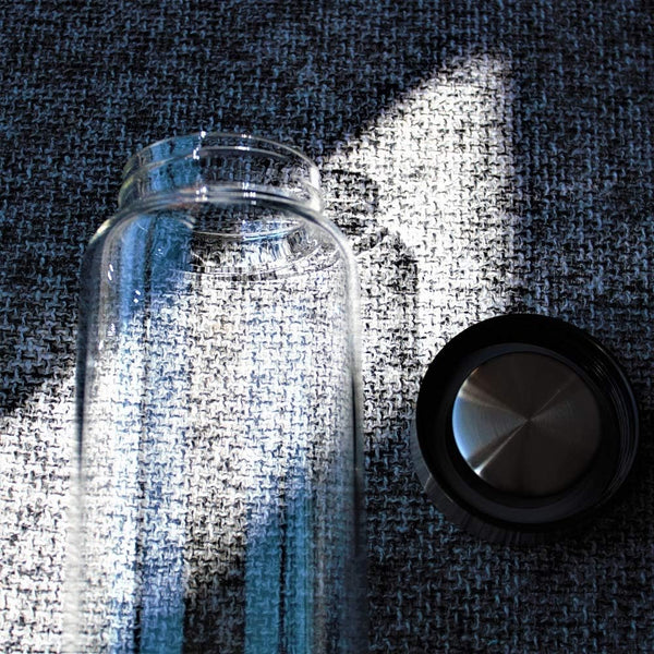 Sunkey Glass Water Bottle 32 Oz High Borosilicate with Neoprene Sleeve Leak Proof Lid Reusable Eco Friendly Bpa Free
