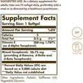 Solgar Vitamin E 268 MG (400 IU) (D-Alpha Tocopherol & Mixed Tocopherols), 100 Softgels - Supports Immune System & Skin Nutrition - Natural