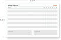 Notsu Weekly Habit Tracker Notepad | Goals Planner Pad and Self Care to Do List | 50 Tear off Pages, 8.5â X 5.5â