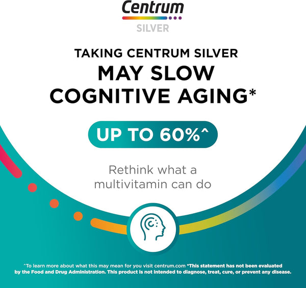 Centrum Minis Silver Women'S Multivitamin for Women 50 Plus, Multimineral Supplement with Vitamin D3, B Vitamins, Non-Gmo Ingredients, Supports