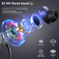 Wireless Earbuds Sport, 2025 Bluetooth 5.4 Headphones Bass Hi-Fi Stereo over Ear Buds, 56Hrs Noise Cancelling Headset with Earhook, IP7 Waterproof