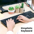 Perixx PERIBOARD-317 Wired Backlit USB Keyboard, Big Print Letter with White Illuminated LED, US English Layout,Black