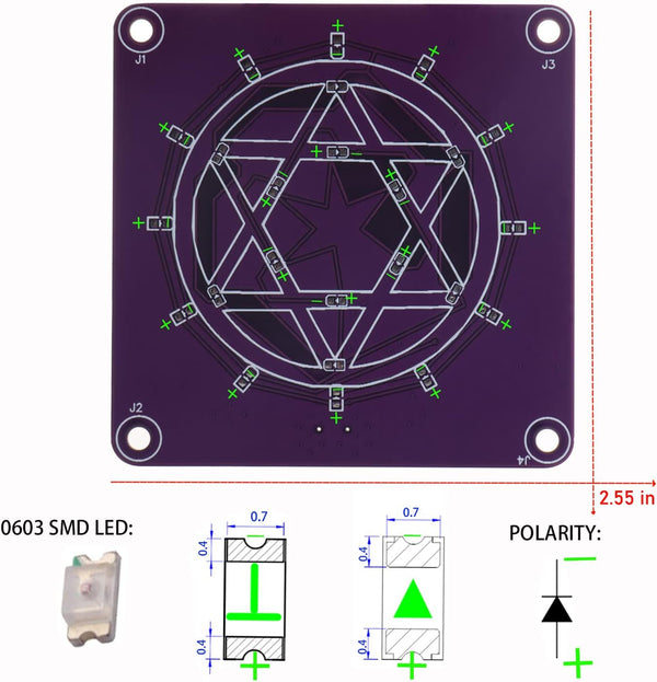 Learn SMT LED Blink Kit DIY Electronic Breathing Lights Hue Soldering Kits | DIY Electronics Projects Practice for Adults & Teens STEM Classes &