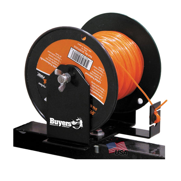 Buyers Products LT40 Weed Wacker Commercial Trimmer Line Holder W/ Mounting Hardware & Low Profile Steel Bracket Supports 3 Pound Spools, Made in