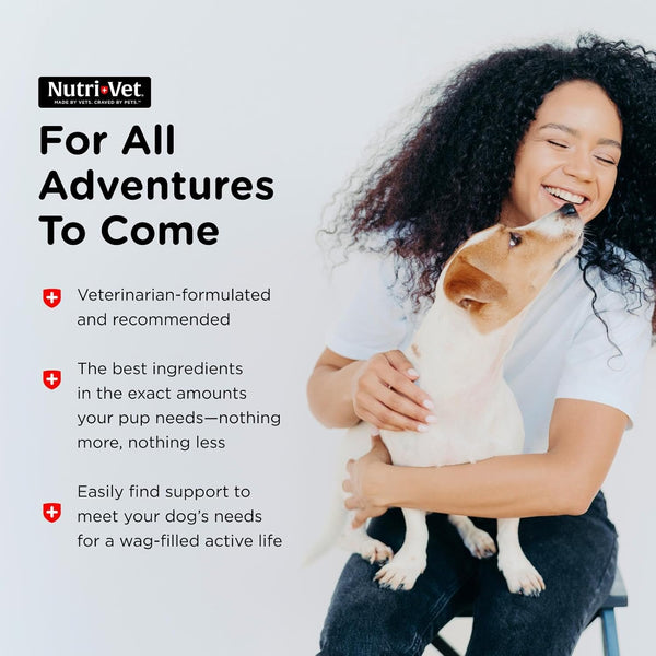 Nutri-Vet Multi-Vite Chewables for Adult Dogs, Daily Multivitamin & Mineral Supplement for Overall Health, Immune Support, and Balanced Nutrition,