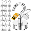 DIYMAG Magnetic Hooks, 30Lbs+ Magnet Hook 2025 Cruise Cabin Ship Essentials Heavy Duty Strong Magnets Refrigerator Fridge Hanging for Classroom