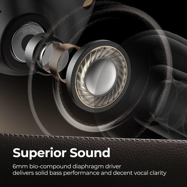 Soundpeats Free2 Classic Wireless in Ear Earbuds, 30Hrs Playtime Headphones, Bluetooth V5.1 Earphones, Built in Mic for Clear Calls, Touch