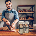Sourdough Starter Jar Kit-1100Ml/39Oz, Sourdough Starter Kit, Sour Dough Starter Jar with Stainless Steel Lid, Thermometer, Silicone Scraper,