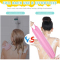 4 Pack Exfoliating Washcloth Back Scrubber Set, 2 Exfoliating Body Scrubber Nylon Back Body Scrub Towel, 2 Pairs Shower Gloves for Women Men Bath