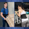 Nyortho Back Brace Women & Men - Medium -30"-34"- Relieves Pain - Support Suspenders - Osteoporosis - Maximum Posture Spine Support - Hook Loop - Mens