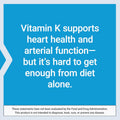 Life Extension Super K, Vitamin K1, Vitamin K2 Mk-7, Vitamin K2 Mk-4, Vitamin C, Bone/Heart/Arterial Health, 3-Month Supply, Gluten-Free, 1 Daily,