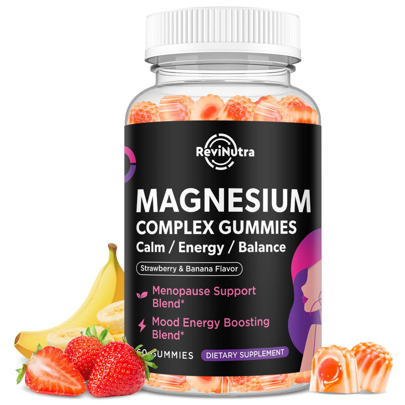 Magnesium Glycinate Gummies for Women, High Absorption Magnesium Supplement with Menopause Support Blend, Magnesium & Hormone Balance for Sleep