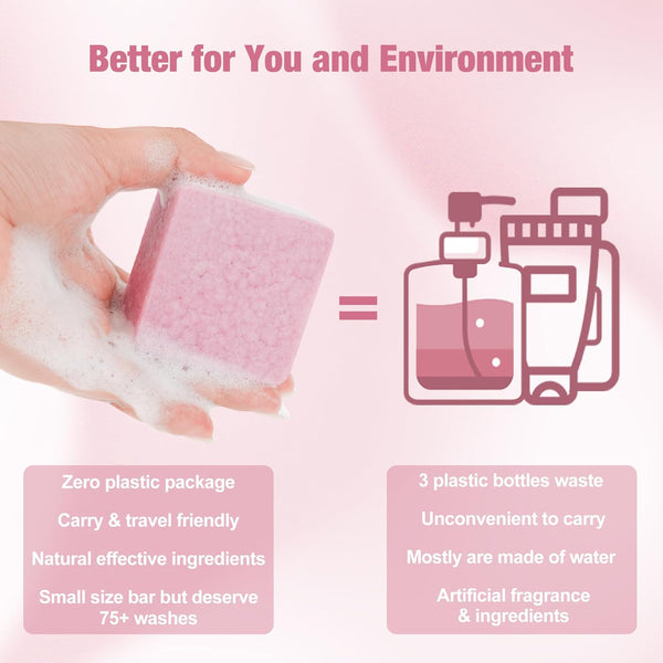 Shampoo and Conditioner Set| Shampoo Bar | Bar Shampoo and Conditioner for Curly, Wavy & Kinky Hair | Vegan & Zero Waste| Eco-Friendly 6.68Oz