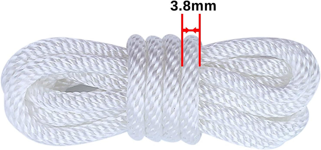 Adefol Recoil Starter Rope 4.8-Meter Pull Cord for Honda GX100 GX120 GX160 GX200 5.5HP 6.5HP Lawn Mower Chainsaw Trimmer Edger Brush Cutter Engine Parts