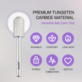 PANA 3/32" Large Smooth round Top Safety Carbide Nail Drill Bit for Gel Polish & Acrylic Removal Nail Salon Manicure Pedicure Electric File Tools