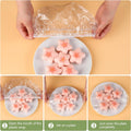 Plastic Bowl Covers 100Pcs Elastic Reusable, Shower Caps for Sourdough Bread Proofing, Outdoor Food Covers to Keep Bugs Away, Stretch Bowl Covers