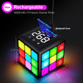 Rechargeable Game Handheld Cube - 15 Fun Brain & Memory Game with Score Screen - Christmas Easter Birthday Gifts for Boys Girls Ages 6-12+ Years