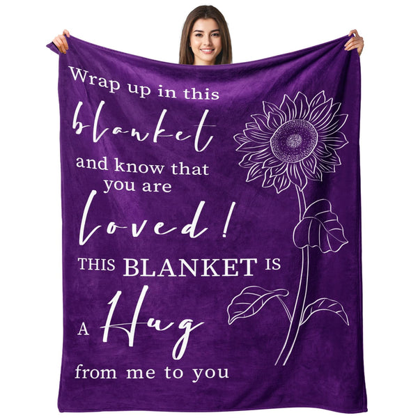 Get Well Gifts for Women after Surgery - Hug Blanket - Thinking of You Gift for Mom Friend Sister - Feel Better Inspirational Gifts for Women -