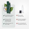 Wolf Project under Eye Roller - Korean Beauty, with Caffeine, Vitamin C and Peptides - Energizing Serum for Dark Circles and Puffiness, Fine