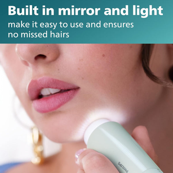 Philips Beauty Series 5000 Electric Shaver and Personal Groomer for Women, Cordless & Compact, Hypoallergenic Head, Gentle & Quick Hair Removal