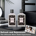 Valentines Day Gifts for Men Spa Gifts for Men, Charcoal Bath and Body Gift Set for Men, 10 Pcs Spa Kits Ideal Birthday, Christmas. Men'S