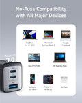 Anker USB C Charger (Nano 65W), PPS 3-Port Fast Compact Foldable USB C Charger Block for Macbook, Ipad Pro, Galaxy S24, Iphone 16 / 15 and More Series