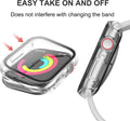 HASDON [12 Pack] Case Compatible with Apple Watch 40Mm SE 2 Series 6 5 4 SE with Tempered Glass Screen Protector, Hard PC Bumper Overall