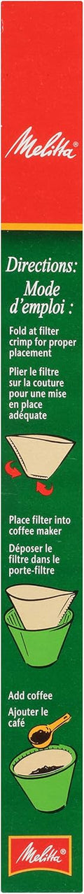 Melitta #6 Cone Coffee Filters, Unbleached Natural Brown, 40 Count (Pack of 12) 480 Total Filters Count - Packaging May Vary